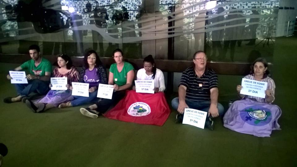 Fábio (MTD), Rosa (MMC), Josineide (MPA), Leila (MPA), Simoneide (MPA), Frei Sérgio (MPA), Rosângela (MMC)